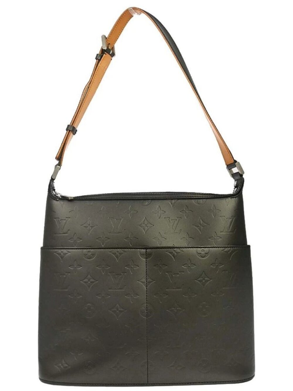 Louis Vuitton Black Monogram Mat Sutter Handbag M55165 CA0093 197856